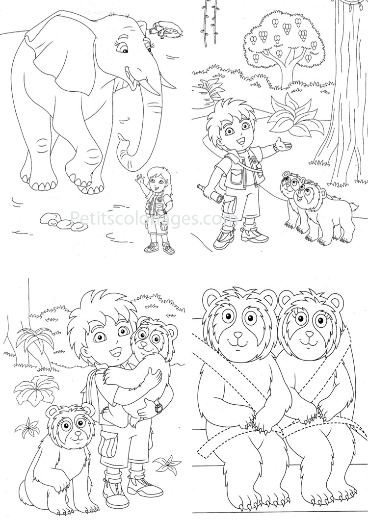 Dibujo gratuito Go Diego! #48626 de la coleccion Dibujos Animados y Series Animadas para imprimir