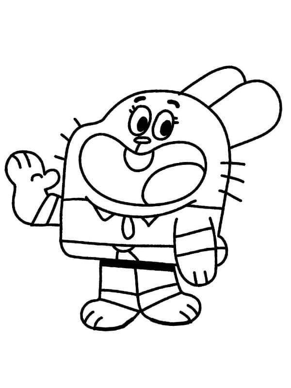 Dibujo gratuito Gumball #188526 de la coleccion Dibujos Animados y Series Animadas para imprimir