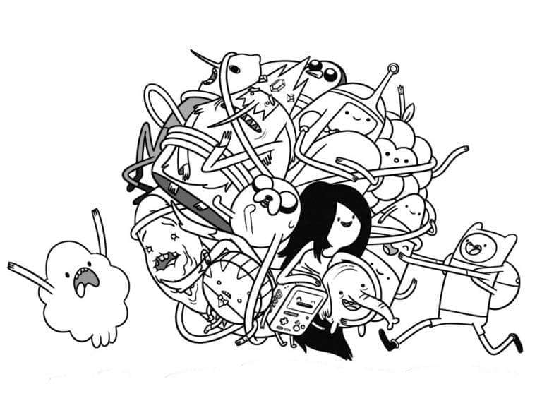 Dibujo gratuito Hora de Aventura #206941 de la coleccion Dibujos Animados y Series Animadas para imprimir