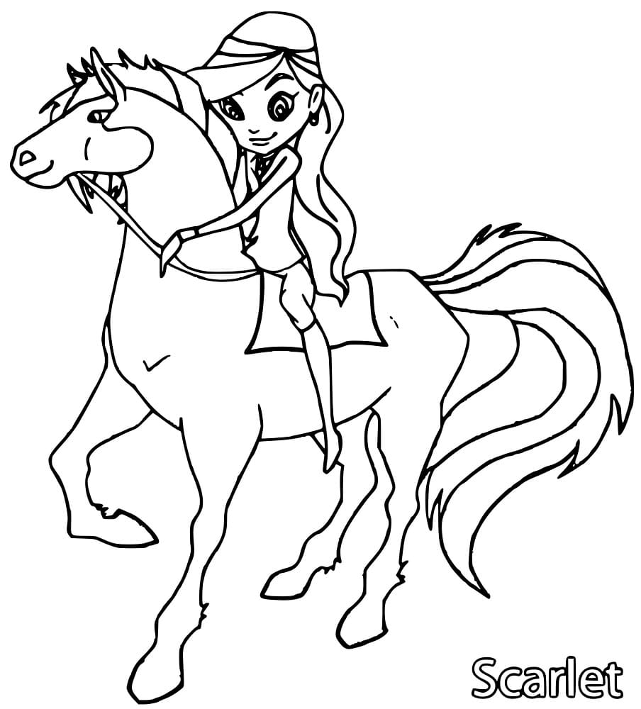 Dibujo para colorear: Horseland (Dibujos Animados y Series Animadas) #195915 - Dibujos para Colorear e Imprimir Gratis