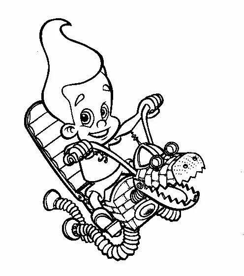 Dibujo gratuito Jimmy Neutron #48912 de la coleccion Dibujos Animados y Series Animadas para imprimir