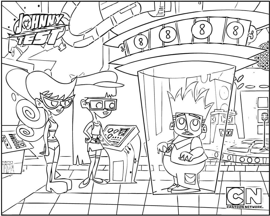 Dibujo gratuito Johnny Test #203283 de la coleccion Dibujos Animados y Series Animadas para imprimir