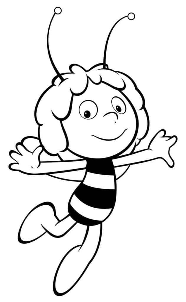 Dibujo gratuito La Abeja Maya #202554 de la coleccion Dibujos Animados y Series Animadas para imprimir