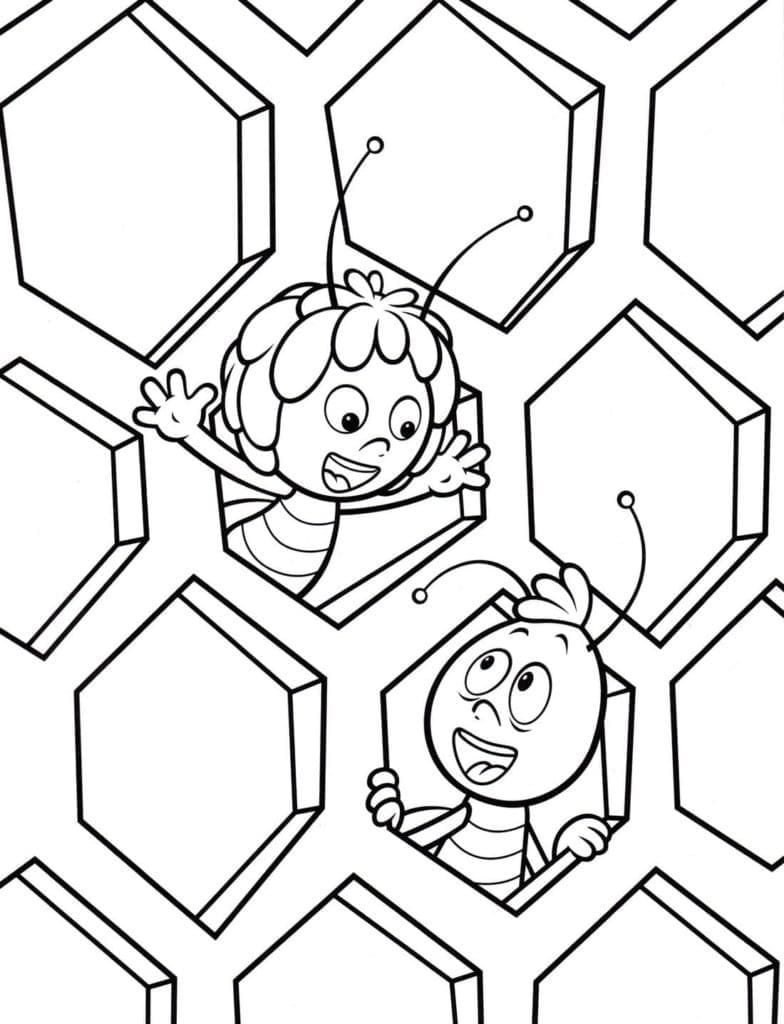 Dibujo gratuito La Abeja Maya #202570 de la coleccion Dibujos Animados y Series Animadas para imprimir