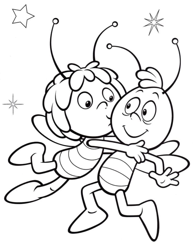 Dibujo gratuito La Abeja Maya #202574 de la coleccion Dibujos Animados y Series Animadas para imprimir