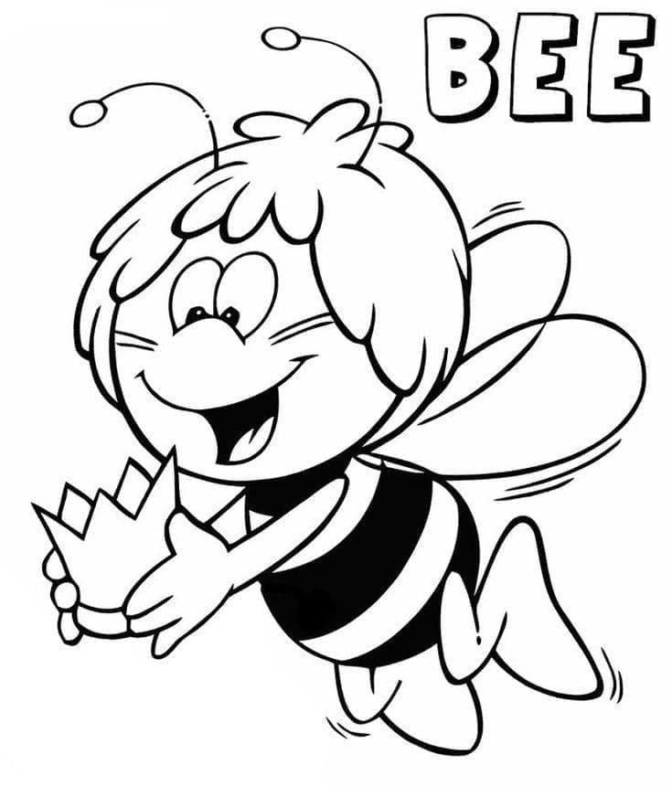 Dibujo gratuito La Abeja Maya #202576 de la coleccion Dibujos Animados y Series Animadas para imprimir