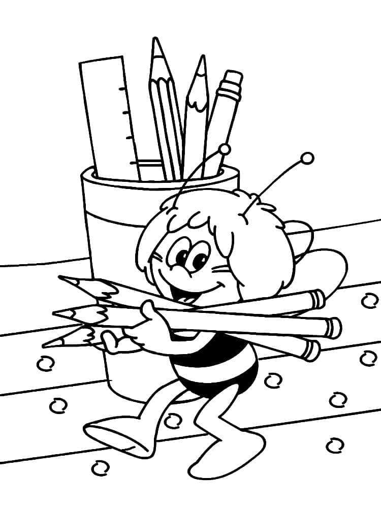 Dibujo gratuito La Abeja Maya #202577 de la coleccion Dibujos Animados y Series Animadas para imprimir