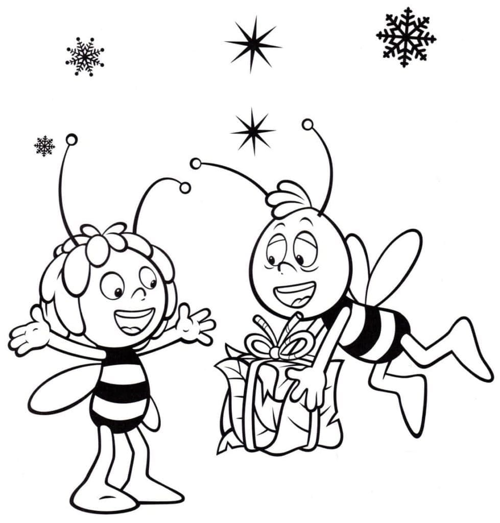 Dibujo gratuito La Abeja Maya #202579 de la coleccion Dibujos Animados y Series Animadas para imprimir