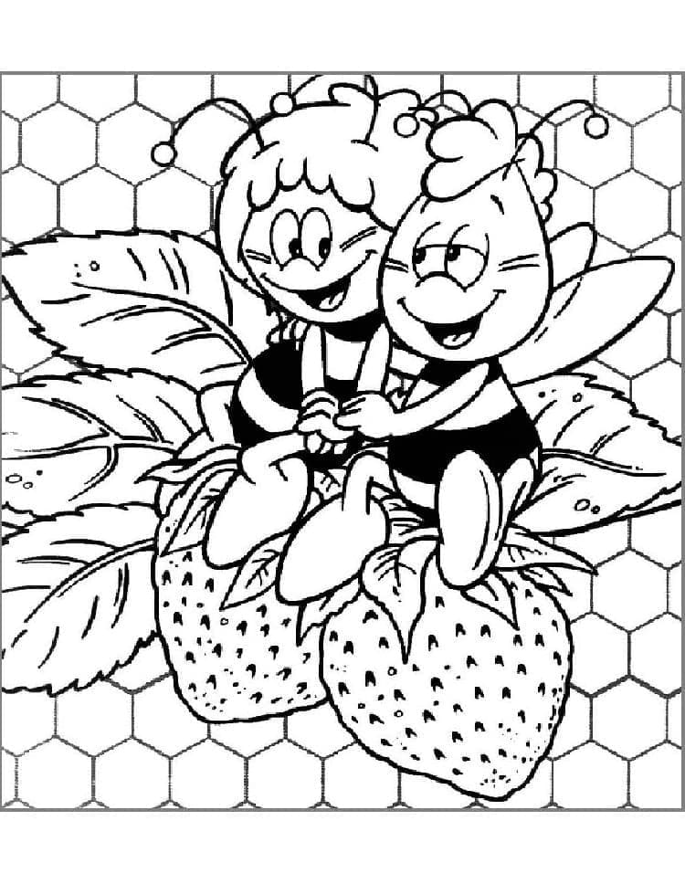 Dibujo gratuito La Abeja Maya #202590 de la coleccion Dibujos Animados y Series Animadas para imprimir