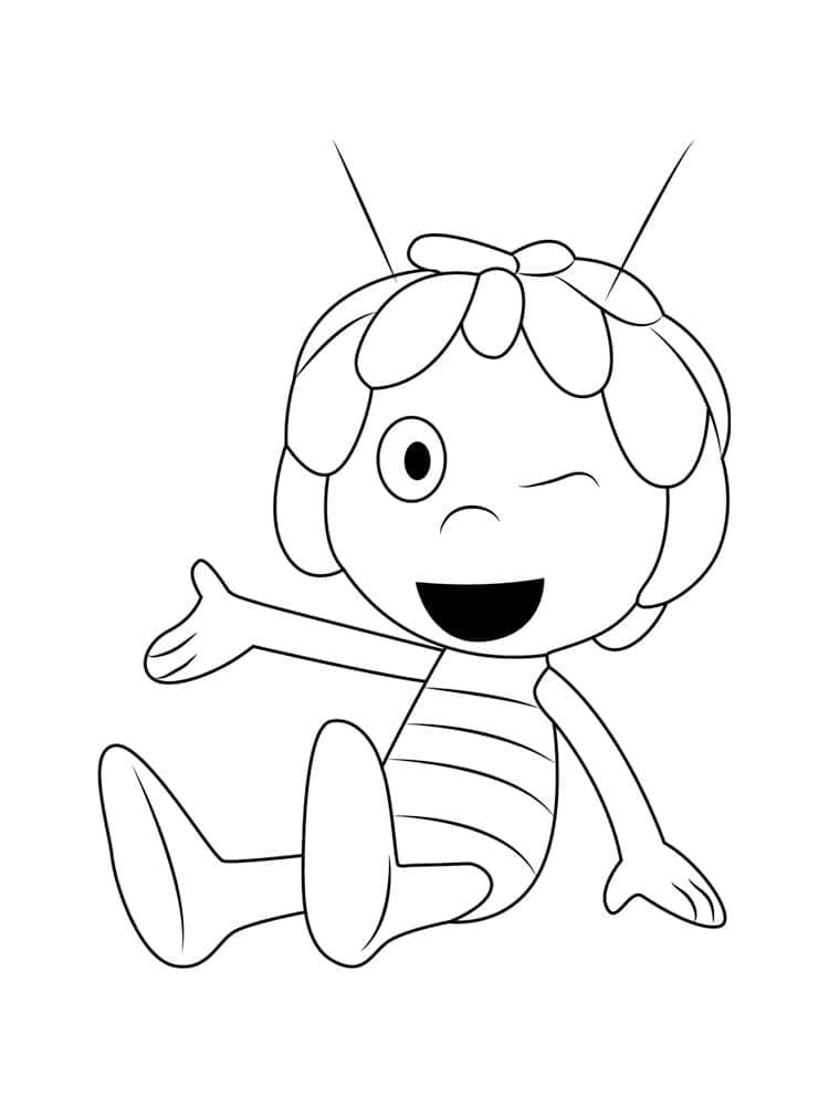 Dibujo gratuito La Abeja Maya #202591 de la coleccion Dibujos Animados y Series Animadas para imprimir