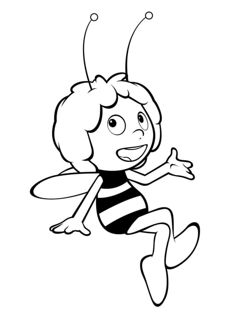 Dibujo gratuito La Abeja Maya #202594 de la coleccion Dibujos Animados y Series Animadas para imprimir