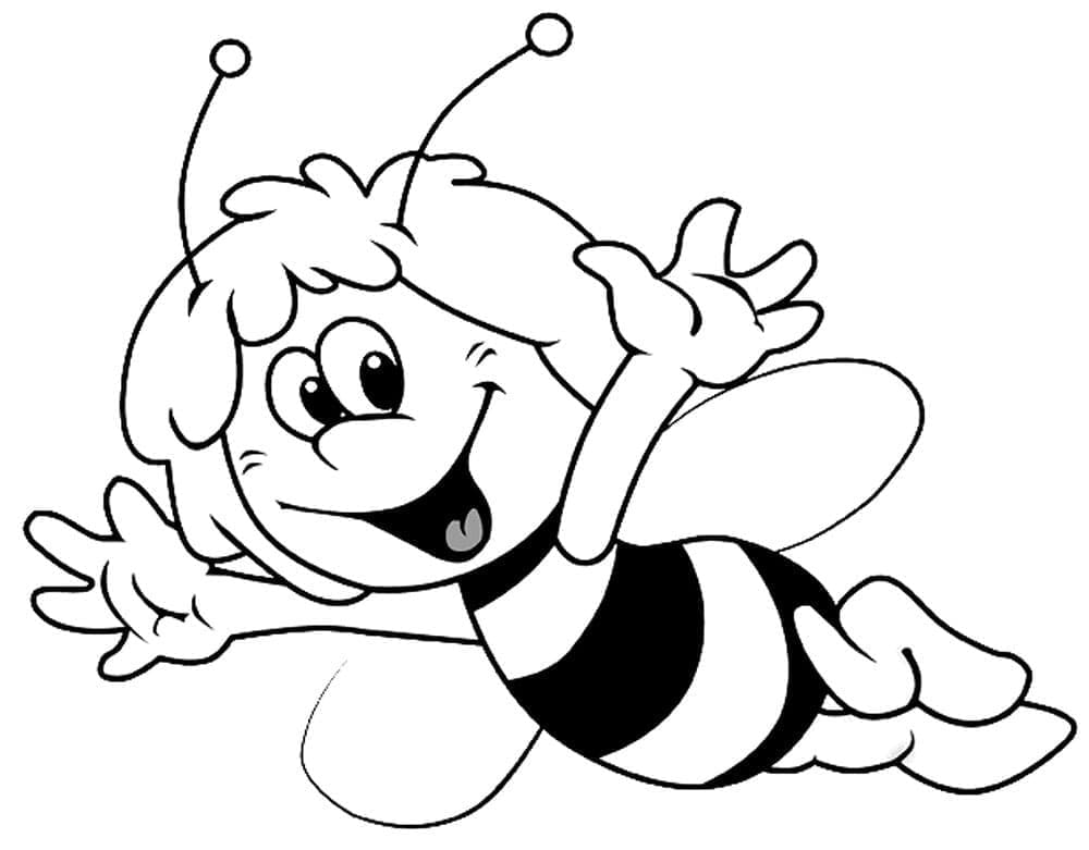 Dibujo gratuito La Abeja Maya #202595 de la coleccion Dibujos Animados y Series Animadas para imprimir