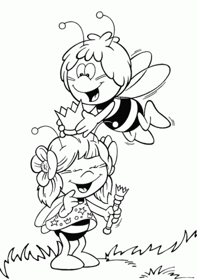 Dibujo gratuito La Abeja Maya #28282 de la coleccion Dibujos Animados y Series Animadas para imprimir