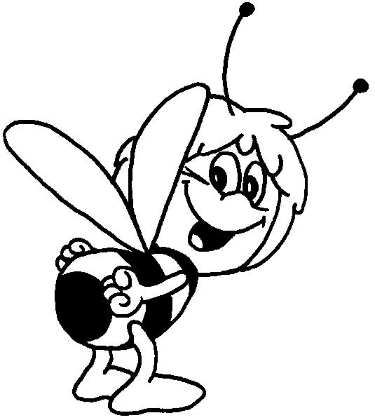 Dibujo gratuito La Abeja Maya #28326 de la coleccion Dibujos Animados y Series Animadas para imprimir