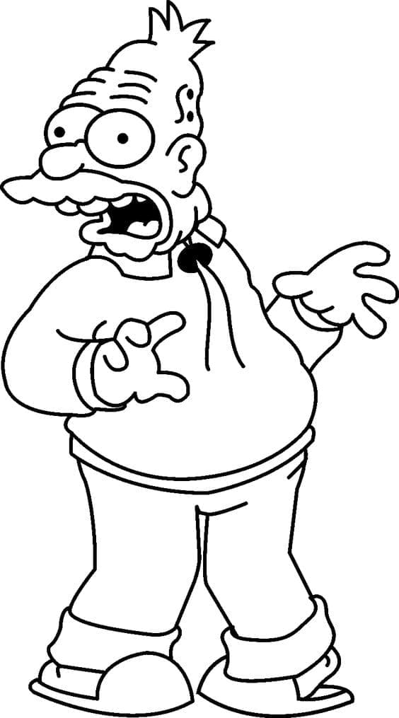 Dibujo gratuito Los Simpson #200525 de la coleccion Dibujos Animados y Series Animadas para imprimir