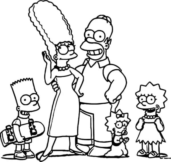 Dibujo gratuito Los Simpson #200547 de la coleccion Dibujos Animados y Series Animadas para imprimir