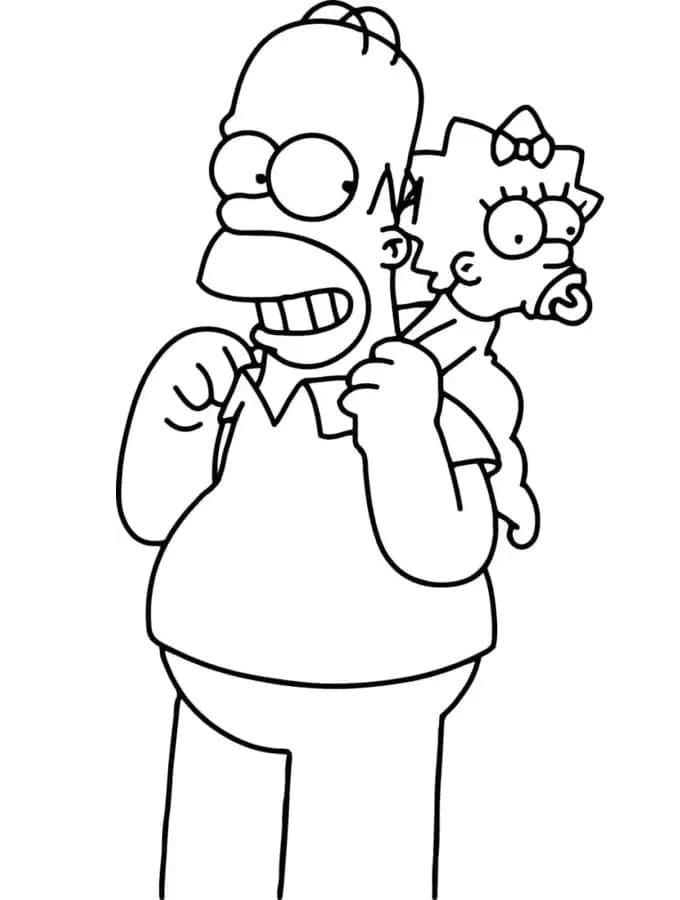 Dibujo gratuito Los Simpson #200552 de la coleccion Dibujos Animados y Series Animadas para imprimir