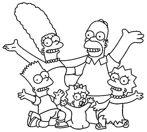 Dibujo gratuito Los Simpson #200571 de la coleccion Dibujos Animados y Series Animadas para imprimir