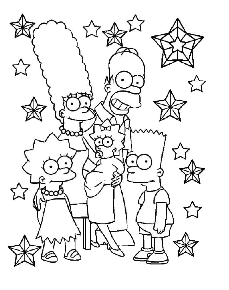 Dibujo gratuito Los Simpson #200573 de la coleccion Dibujos Animados y Series Animadas para imprimir