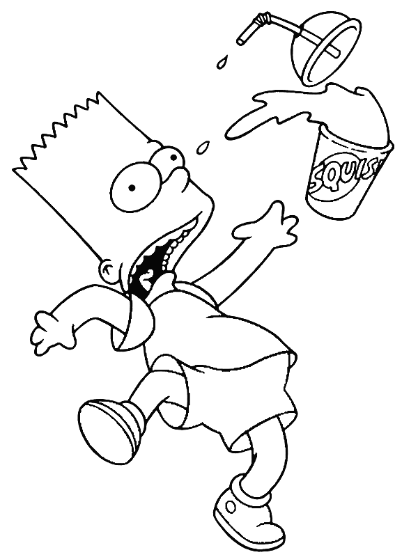 Dibujo gratuito Los Simpson #23787 de la coleccion Dibujos Animados y Series Animadas para imprimir