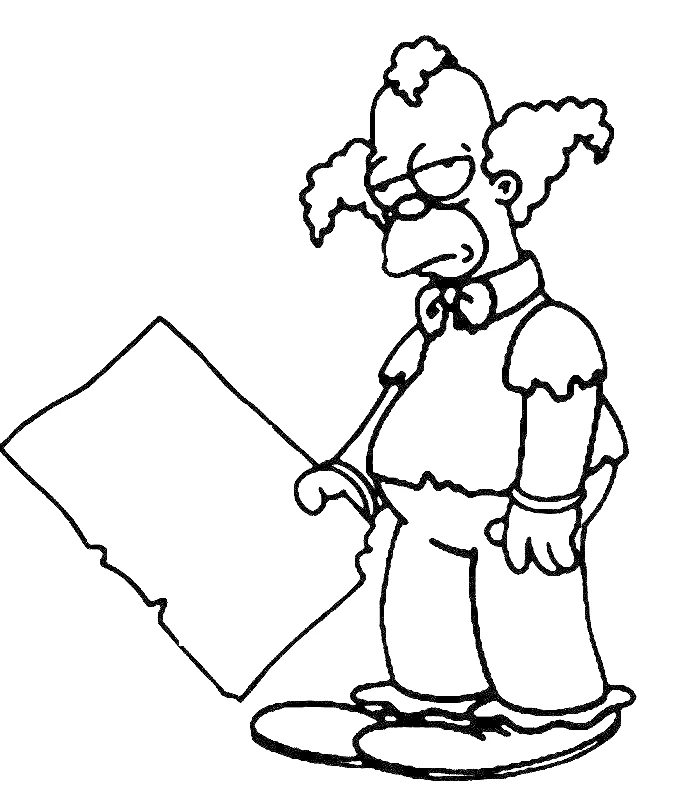 Dibujo gratuito Los Simpson #23798 de la coleccion Dibujos Animados y Series Animadas para imprimir