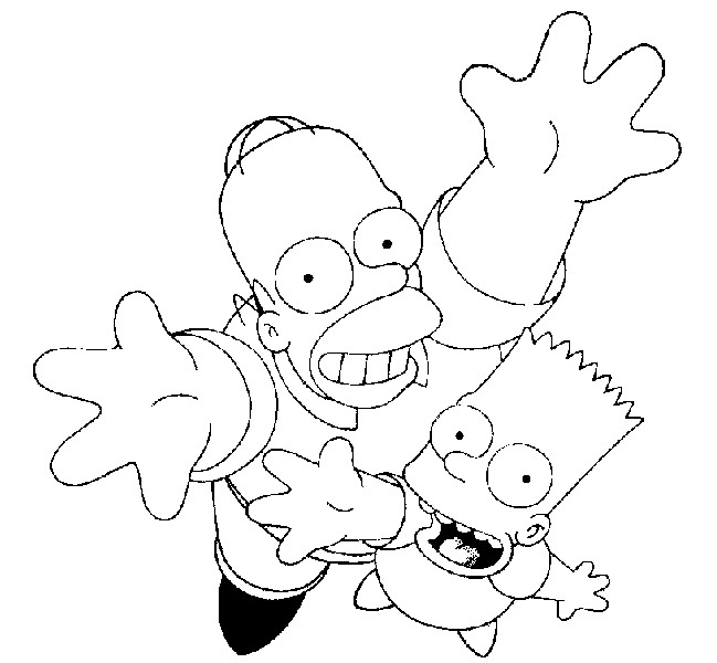 Dibujo gratuito Los Simpson #23811 de la coleccion Dibujos Animados y Series Animadas para imprimir