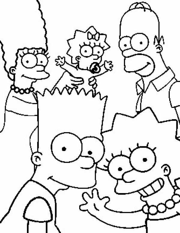 Dibujo gratuito Los Simpson #23817 de la coleccion Dibujos Animados y Series Animadas para imprimir