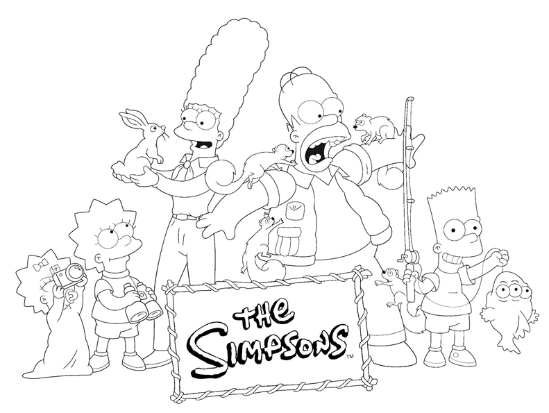 Dibujo gratuito Los Simpson #23826 de la coleccion Dibujos Animados y Series Animadas para imprimir