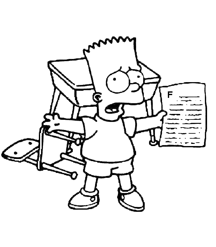 Dibujo gratuito Los Simpson #23838 de la coleccion Dibujos Animados y Series Animadas para imprimir