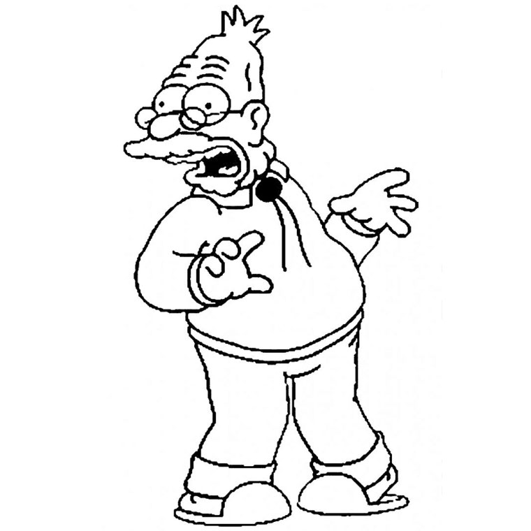 Dibujo gratuito Los Simpson #23881 de la coleccion Dibujos Animados y Series Animadas para imprimir