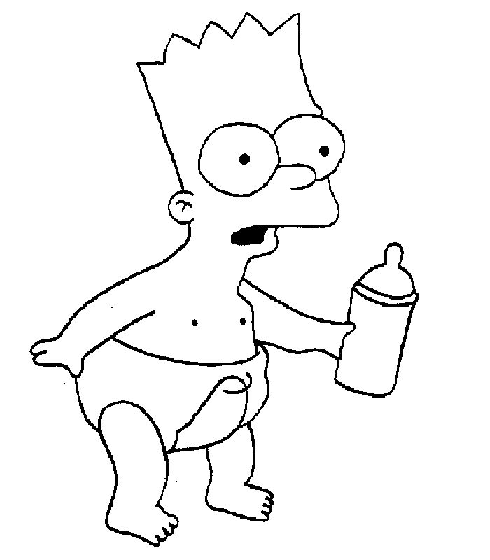 Dibujo gratuito Los Simpson #23956 de la coleccion Dibujos Animados y Series Animadas para imprimir