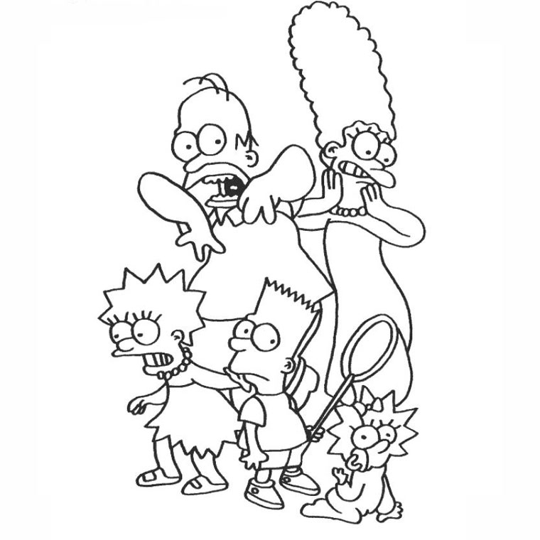 Dibujo gratuito Los Simpson #23959 de la coleccion Dibujos Animados y Series Animadas para imprimir