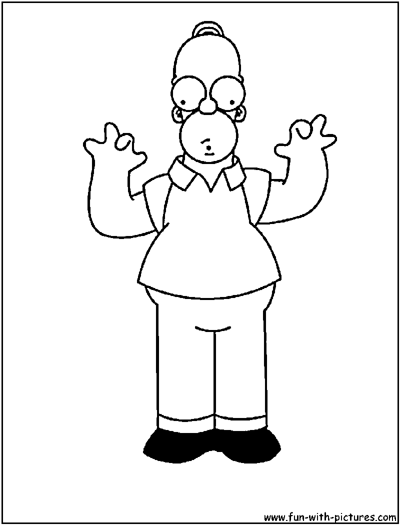 Dibujo gratuito Los Simpson #23965 de la coleccion Dibujos Animados y Series Animadas para imprimir
