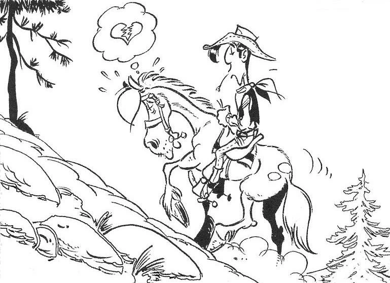 Dibujo gratuito Lucky Luke #25515 de la coleccion Dibujos Animados y Series Animadas para imprimir