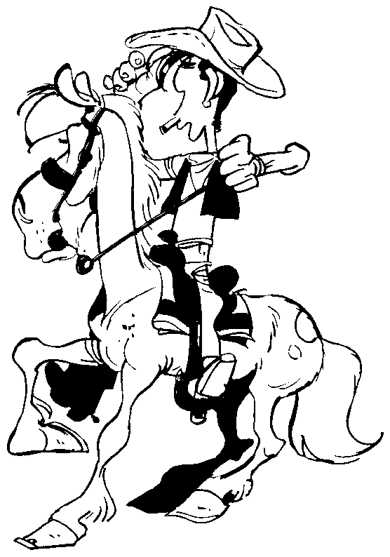 Dibujo gratuito Lucky Luke #25540 de la coleccion Dibujos Animados y Series Animadas para imprimir