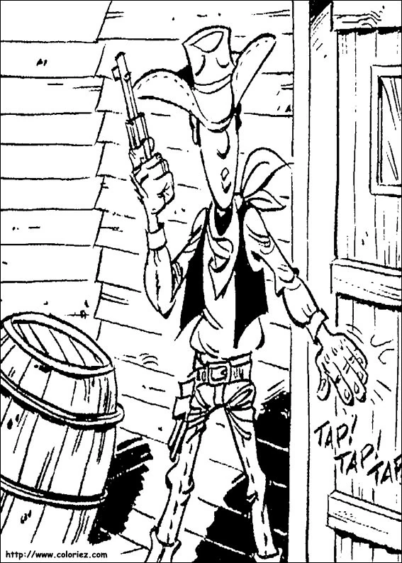 Dibujo gratuito Lucky Luke #25575 de la coleccion Dibujos Animados y Series Animadas para imprimir