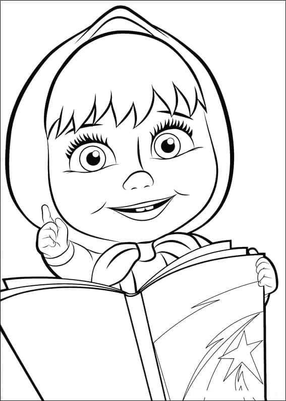 Dibujo gratuito Masha y the Bear #215888 de la coleccion Dibujos Animados y Series Animadas para imprimir