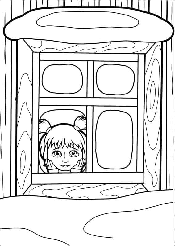 Dibujo gratuito Masha y the Bear #215923 de la coleccion Dibujos Animados y Series Animadas para imprimir