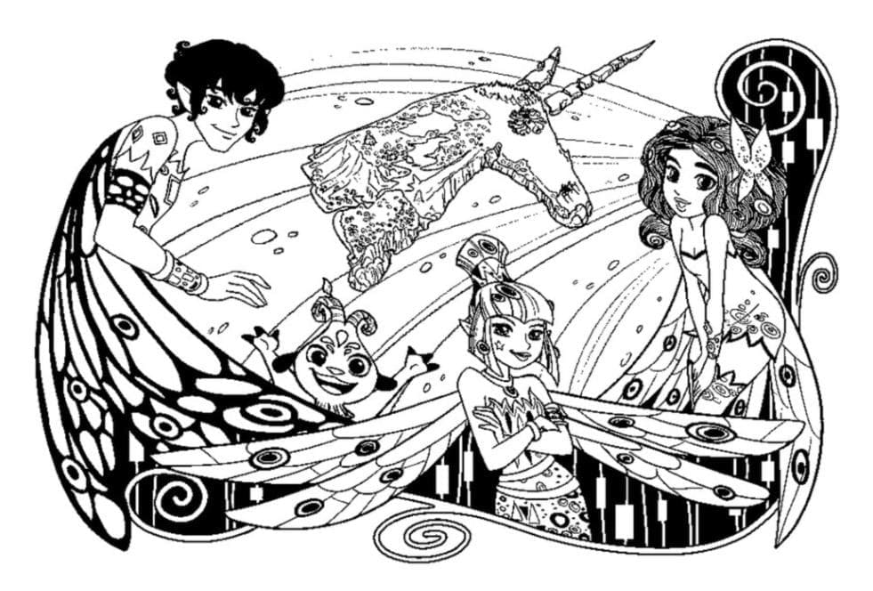 Dibujo gratuito Mia y Me #198503 de la coleccion Dibujos Animados y Series Animadas para imprimir