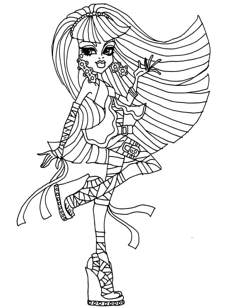 Dibujo gratuito Monster High #196677 de la coleccion Dibujos Animados y Series Animadas para imprimir