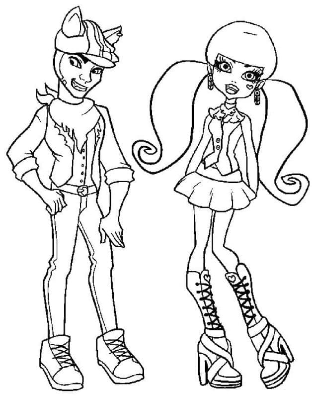 Dibujo gratuito Monster High #196691 de la coleccion Dibujos Animados y Series Animadas para imprimir