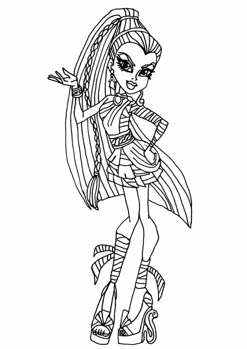 Dibujo gratuito Monster High #24843 de la coleccion Dibujos Animados y Series Animadas para imprimir