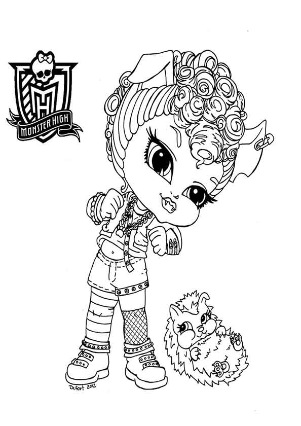 Dibujo gratuito Monster High #24878 de la coleccion Dibujos Animados y Series Animadas para imprimir