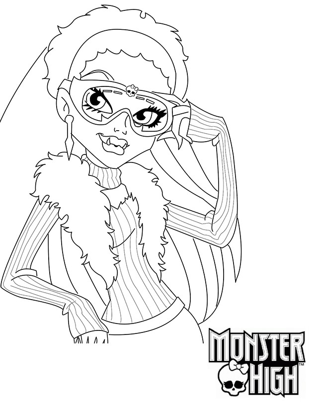 Dibujo gratuito Monster High #24897 de la coleccion Dibujos Animados y Series Animadas para imprimir