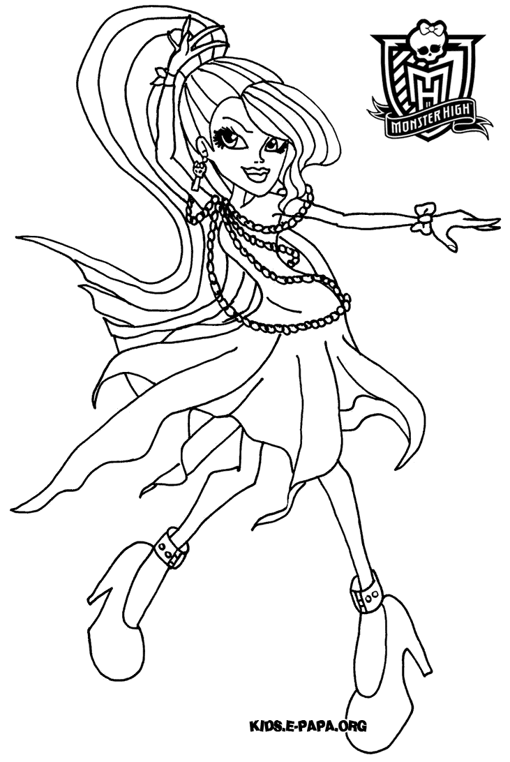 Dibujo gratuito Monster High #24999 de la coleccion Dibujos Animados y Series Animadas para imprimir
