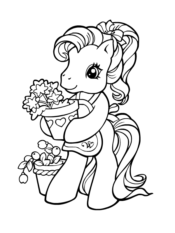 Dibujo gratuito My Little Pony #41950 de la coleccion Dibujos Animados y Series Animadas para imprimir