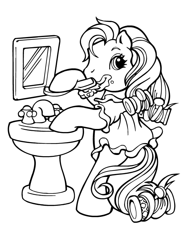 Dibujo gratuito My Little Pony #42105 de la coleccion Dibujos Animados y Series Animadas para imprimir