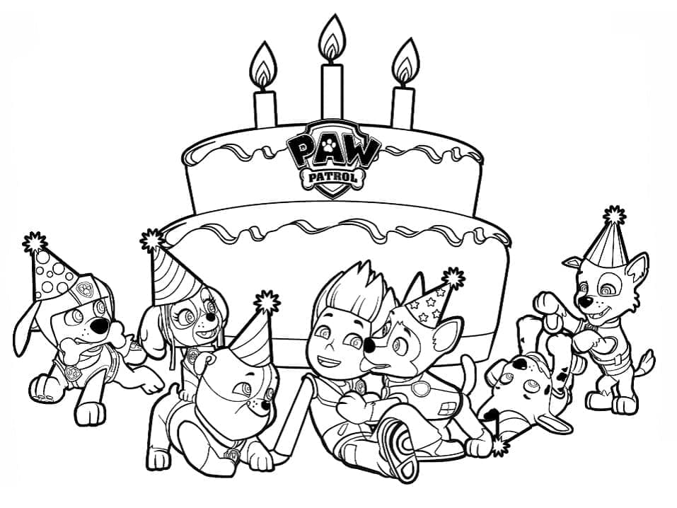 Dibujo gratuito Paw Patrol #178135 de la coleccion Dibujos Animados y Series Animadas para imprimir