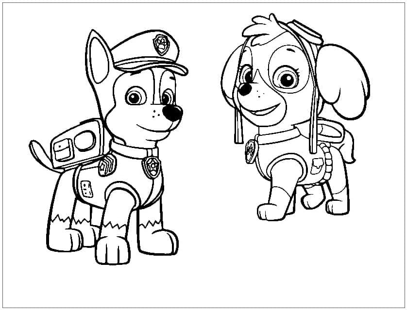 Dibujo gratuito Paw Patrol #178141 de la coleccion Dibujos Animados y Series Animadas para imprimir