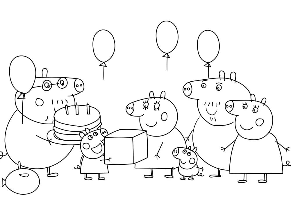 Dibujo gratuito Peppa Pig #180860 de la coleccion Dibujos Animados y Series Animadas para imprimir